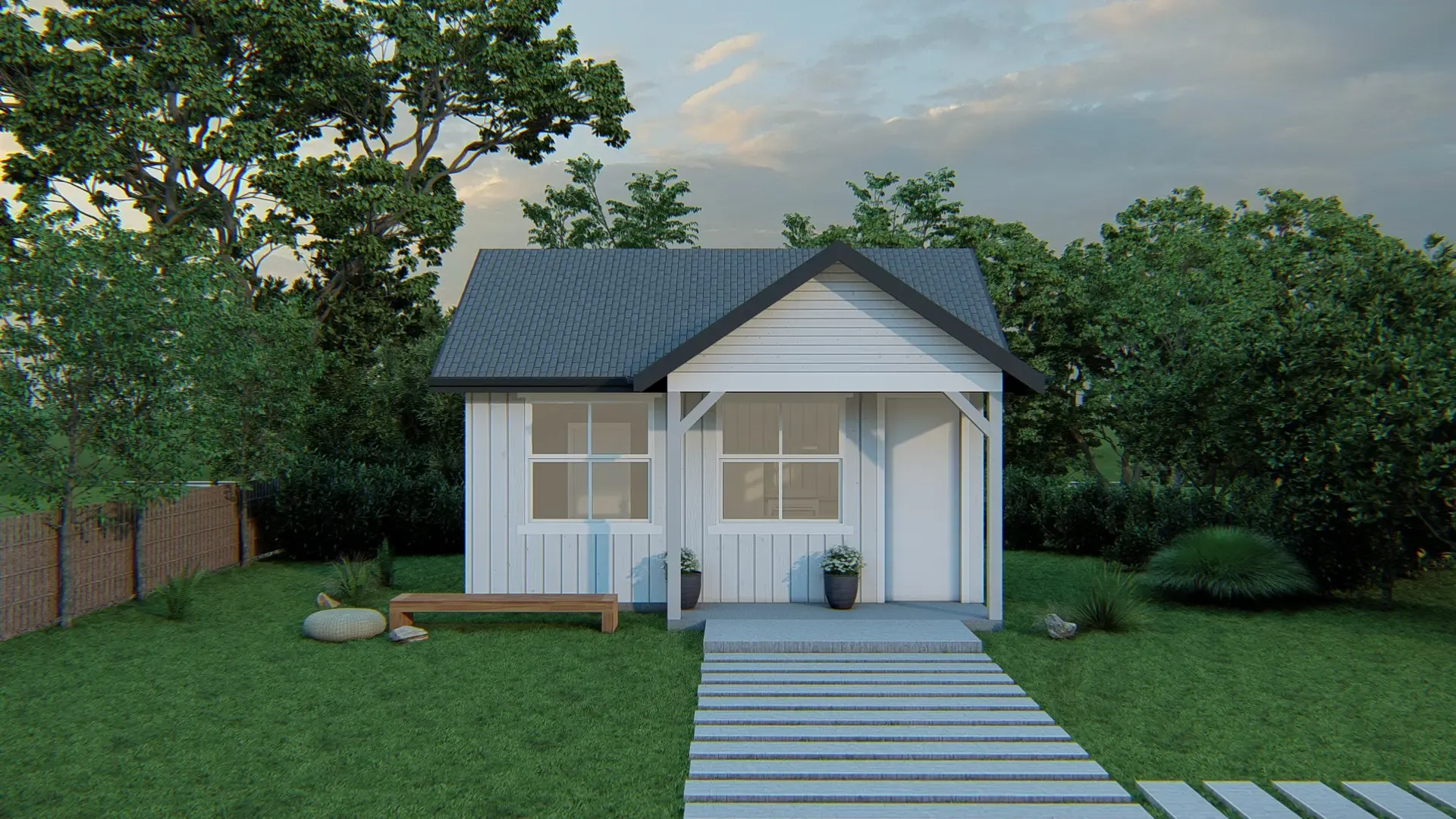 Model B1 ADU exterior rendering