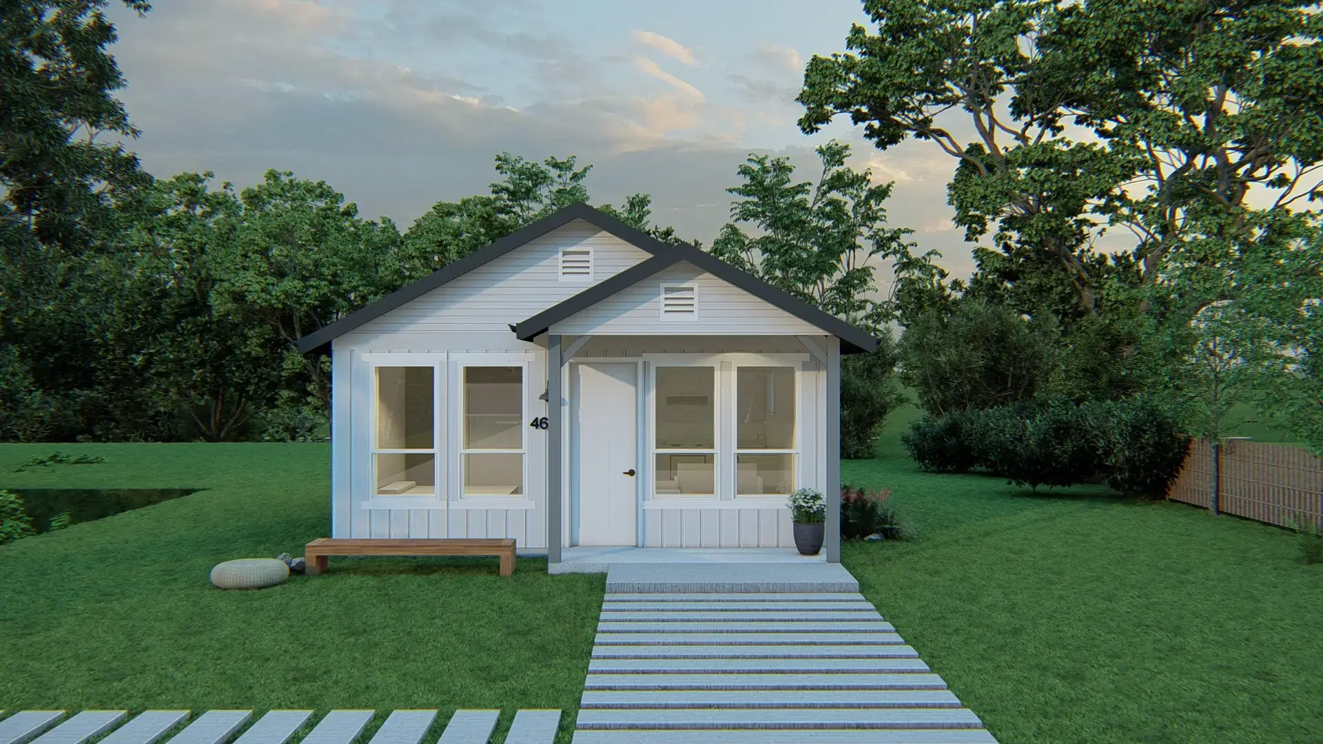 Model B2 ADU exterior rendering