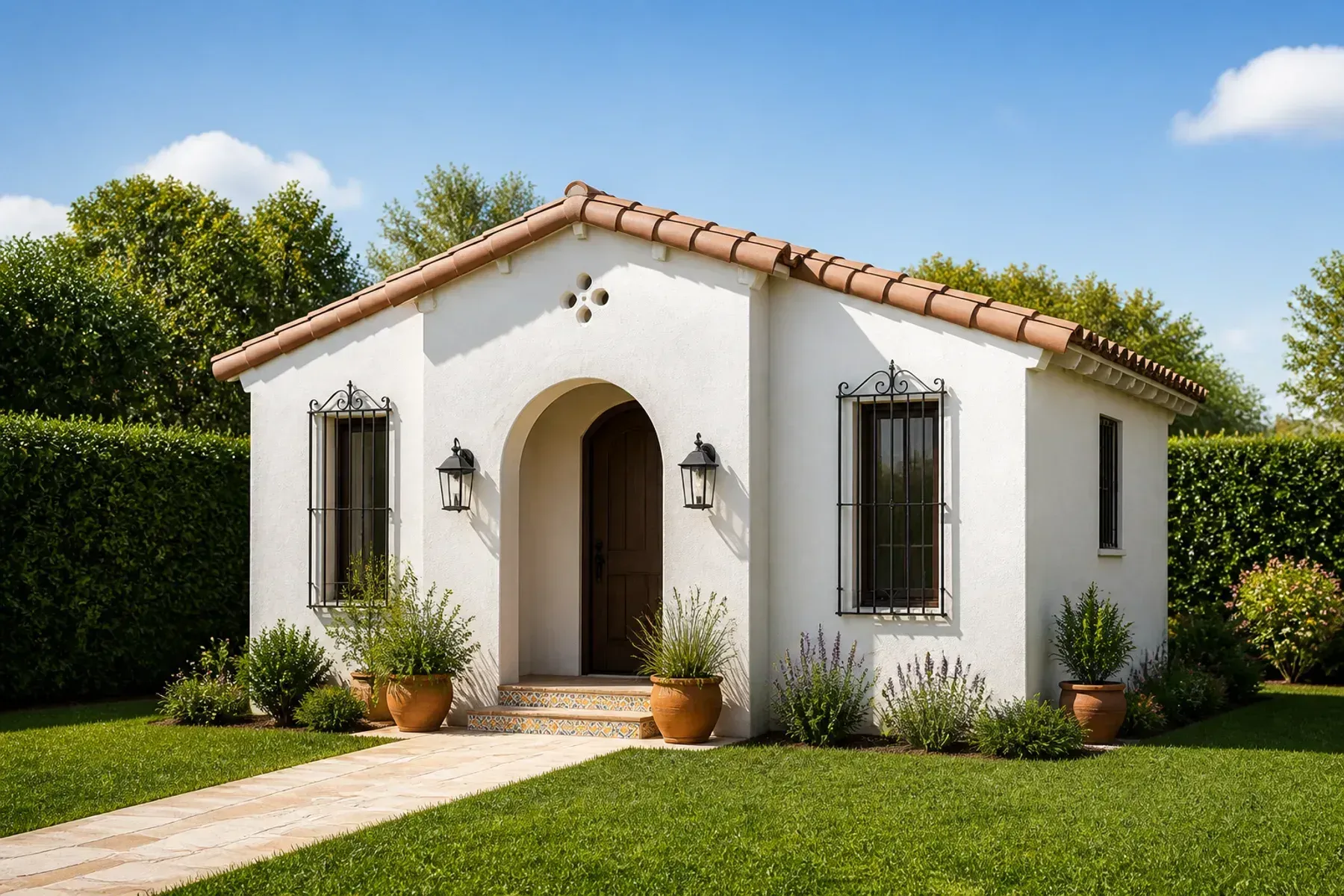 Model A1 — Spanish exterior (compact)