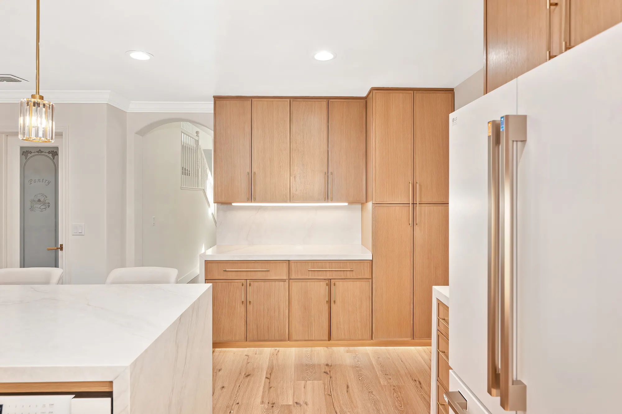 Open kitchen and dining after whole-home remodel