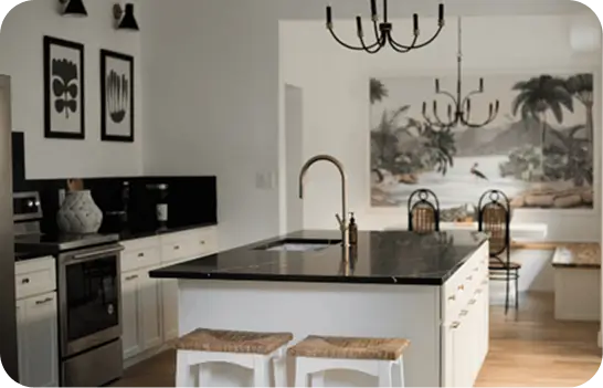 Premium kitchen materials and finishes